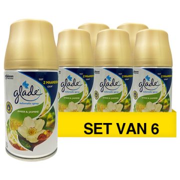 Aanbieding: Glade Brise Luchtverfrisser Amber & Jasmin (6 flessen)