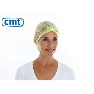 CMT Haarnet met clip (geel, 1000 stuks)