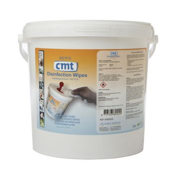 CMT Disinfection wipes XL emmer wit (680 doekjes)