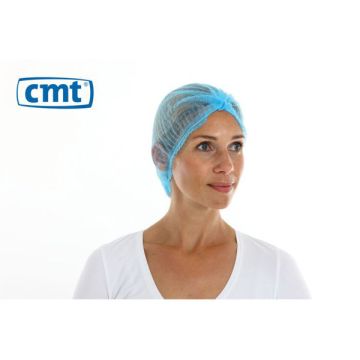 CMT Haarnet met clip (blauw, 1000 stuks)