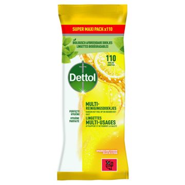 Dettol Power & Fresh Reinigingsdoekjes Citrus (110 doekjes)