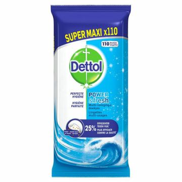 Dettol Power & Fresh Reinigingsdoekjes Oceaan (110 doekjes)