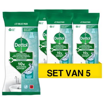 Aanbieding: Dettol Schoonmaakdoekjes Ocean (5 vepakkingen - 360 doekjes)