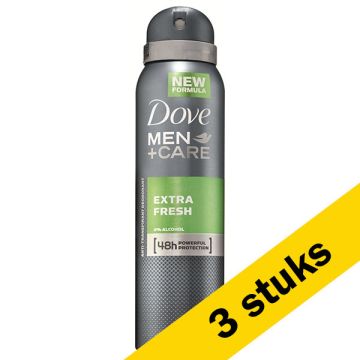 Aanbieding: Dove Men+Care Deodorant Spray Extra Fresh (3 stuks - 150 ml)