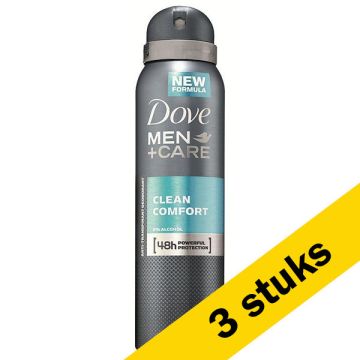 Aanbieding: Dove Men+Care Deodorant Spray Clean Comfort (3 stuks - 150 ml)