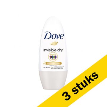 Aanbieding: Dove Deoroller Invisible Dry (3 stuks - 50 ml)