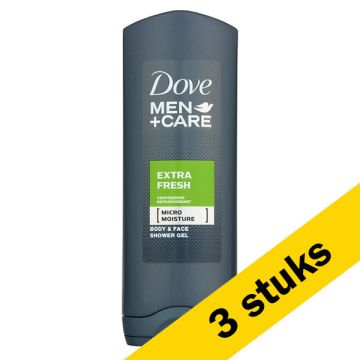 Aanbieding: Dove Men+Care douchegel Extra Fresh (3 stuks - 250 ml)