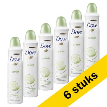 Aanbieding: Dove Deodorant Spray Go Fresh Cucumber (6 stuks - 250 ml)