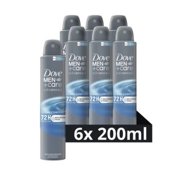 Aanbieding: Dove Men+Care Deodorant Spray Clean Comfort 0% (6 stuks - 150 ml)