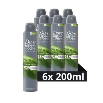 Aanbieding: Dove Men+Care Deodorant Spray Extra Fresh (6 stuks - 200 ml)