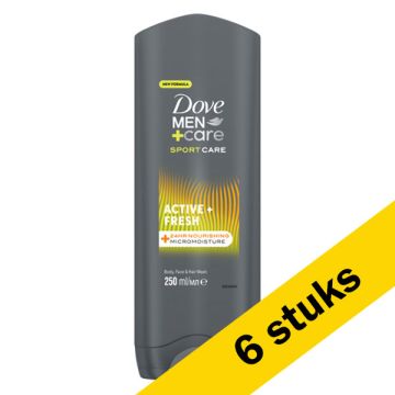 Aanbieding: Dove Men+Care Douchegel Active Fresh (6 stuks - 250 ml)