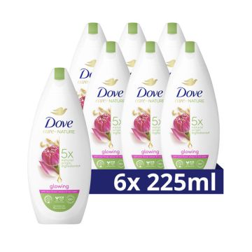 Aanbieding: Dove Douchegel Glowing (6 stuks - 225 ml)