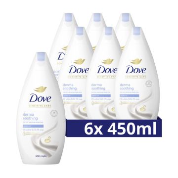 Aanbieding: Dove Douchegel Soothing Care (6 stuks - 450 ml)