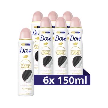 Aanbieding: Dove Deodorant Spray Invisible Care (6 stuks - 150 ml)