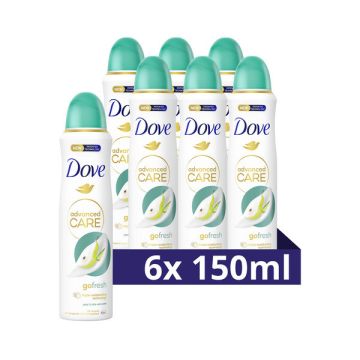 Aanbieding: Dove Deodorant Spray Pear & Aloe Vera (6 stuks - 150 ml)