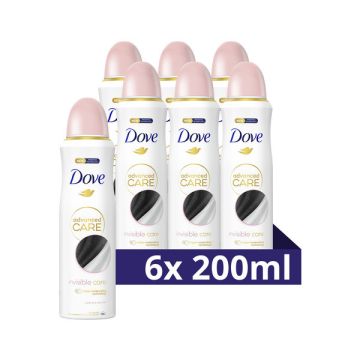 Aanbieding: Dove Deodorant Spray Invisible Care (6 stuks - 200 ml)