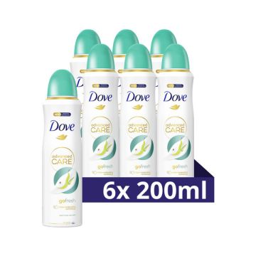 Aanbieding: Dove Deodorant Spray Pear & Aloe Vera (6 stuks - 200 ml)