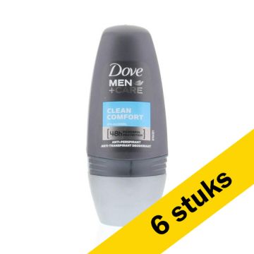 Aanbieding: Dove Men+Care Deoroller Clean Comfort (6 stuks - 50 ml)