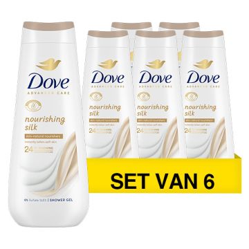 Aanbieding: Dove Douchegel Nourishing Silk (6 flessen - 600 ml)