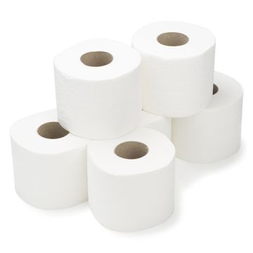 Toiletpapier Maxi Jumbo 1-laags | 6 rollen | 123schoon huismerk | Geschikt voor Tork T1 dispenser