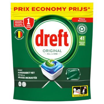 Dreft All-in-One Vaatwastabletten Original (41 vaatwasbeurten)