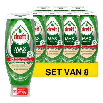 Aanbieding: Dreft Max Power Afwasmiddel Original (8 flessen - 640 ml)