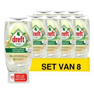 Aanbieding: Dreft Max Power Afwasmiddel Bergamot (8 flessen - 640 ml)