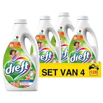 Aanbieding: Dreft Vloeibaar Wasmiddel Amazon Rain 1,6 Liter (4 flessen - 128 wasbeurten)