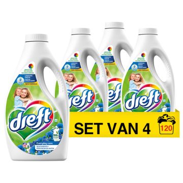 Aanbieding: Dreft Vloeibaar Wasmiddel Ochtendfris 1,6 Liter (4 flessen - 128 wasbeurten)