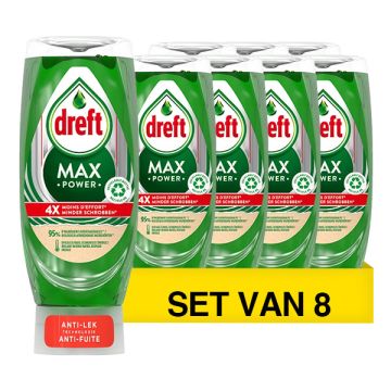 Aanbieding: Dreft Max Power Original Afwasmiddel (8 flessen - 450 ml)