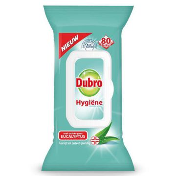 Dubro hygiënische doekjes Eucalyptus (80 doekjes)