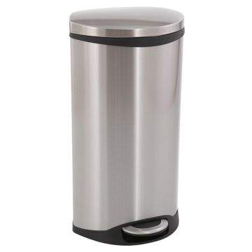 EKO Shell Bin pedaalemmer (30 liter, mat RVS)