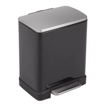 EKO E-Cube pedaalemmer (12 liter, zwart)