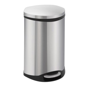 EKO Shell Bin pedaalemmer (18 liter, zilver)