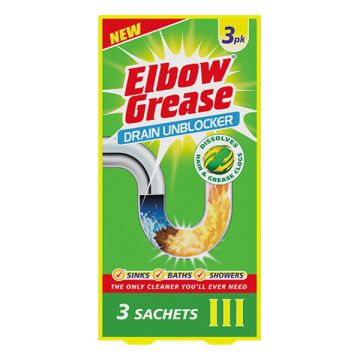 Elbow Grease Drain Unblocker - Ontstopper poeder (3 x 40 gram)