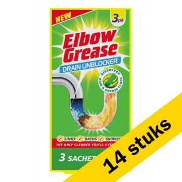 Aanbieding: Elbow Grease Drain Unblocker - Ontstopper poeder (42 x 40 gram)