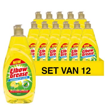 Aanbieding: Elbow Grease Afwasmiddel Original (12 flessen - 600 ml)