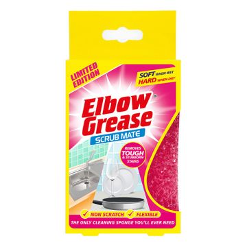 Elbow Grease Schuurspons Roze (1 stuk)