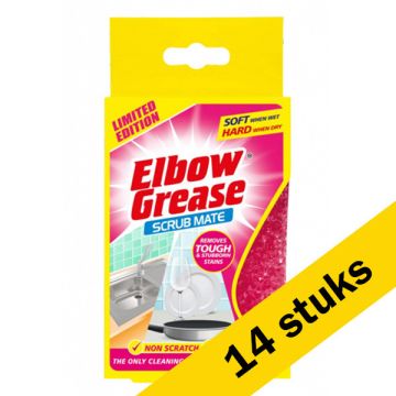 Aanbieding: Elbow Grease Schuurspons Roze (14 stuks)