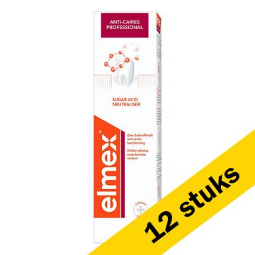 Aanbieding: 12x Elmex Anti Cariës Professional tandpasta (75 ml)