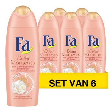 Aanbieding: Fa Douchegel Divine Moments (6 flessen - 250 ml)