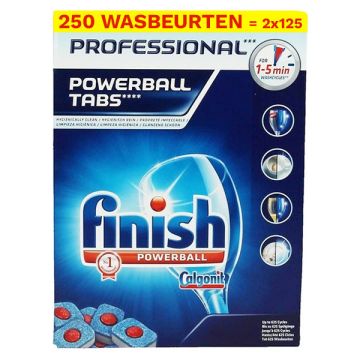 Aanbieding: Finish Powerball Vaatwastabletten Professional (2 dozen - 250 vaatwasbeurten)