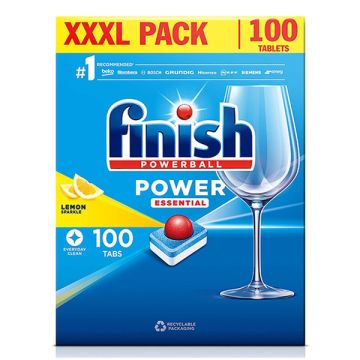 Finish Power All-in-1 Essential vaatwastabletten Lemon (100 vaatwasbeurten)