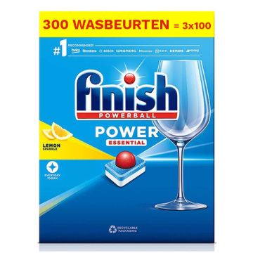 Aanbieding: Finish Power Essential Vaatwastabletten Lemon (3 dozen - 300 vaatwasbeurten)