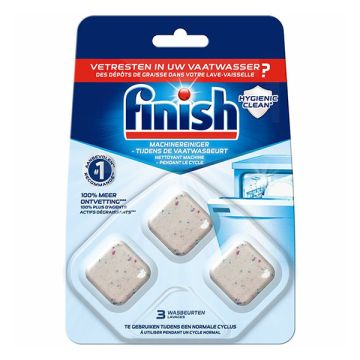 Finish Vaatwasmachine Reiniger Hygienic Clean 17 gram (3 stuks)