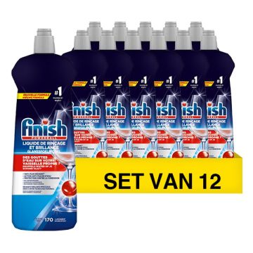 Aanbieding: Finish Glansspoelmiddel Regular (12 flessen - 800 ml)