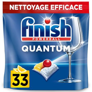 Finish Quantum All-In-1 Vaatwastabletten Lemon (33 vaatwastabletten)