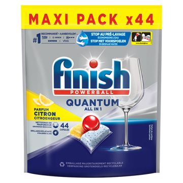 Finish Quantum All-In-1 vaatwastabletten Lemon (44 wasbeurten)