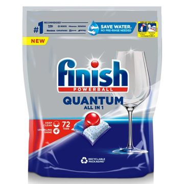 Finish Quantum All-in-1 Vaatwastabletten Regular (72 vaatwastabletten)