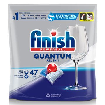 Finish Quantum All-In-1 Vaatwastabletten Regular (47 vaatwastabletten)